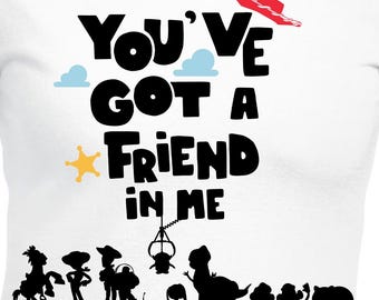 You've Got A Friend In Me Digital Cut Files | Cricut | Silhouette Cameo | SvG Cut Files | Digital Files | PDF | Eps | DXF | PNG | Toy Story