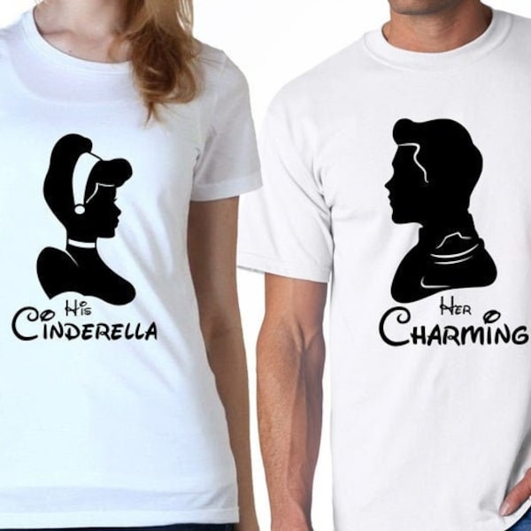 Cinderella & Prince Charming Couples Set Cut Files | Cricut | Silhouette Cameo | SvG | Digital Files | PDF | Eps | DXF | PNG | Cinderella