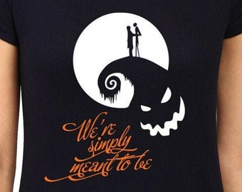 We're Simply Meant To Be Cut Files | Cricut | Silhouette Cameo | Svg | Digital | PDF | Eps | DXF | PNG | The Nightmare Before Christmas