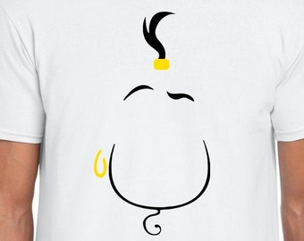 Genie Face Cut Files | Cricut | Silhouette Cameo | Svg Cut Files | Digital Files | PDF | Eps | DXF | PNG | Aladdin