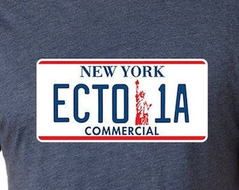 Ecto 1 License Plate Cut Files | Cricut | Silhouette Cameo | Svg Cut Files | Digital Files | PDF | Eps | DXF | PNG | Ghostbusters Inspired