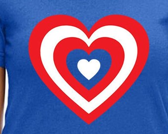 Captain America Heart Cut Files | Cricut | Silhouette Cameo | Svg Cut Files | Digital Files | PDF | Eps | DXF | PNG