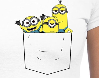 Pocket Minions Cut Files | Cricut | Silhouette Cameo | SvG Cut Files | Digital Files | PDF | Eps | DXF | PNG | Despicable