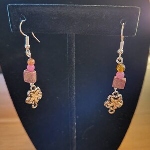Stone and Starfish Earrings
