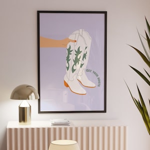 Poster Cowboy Dolly Parton Wall Art Stampa moderna estetica occidentale, Arte da parete alla moda per l'arredamento dell'appartamento Arte da parete audace