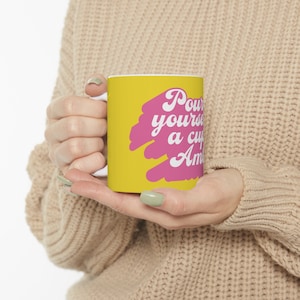 Ceramic Mug Dolly Parton Gift 11oz Inspirational Mug Dolly Parton Rainbow Mug Pink Western Aesthetic Gifts For Her