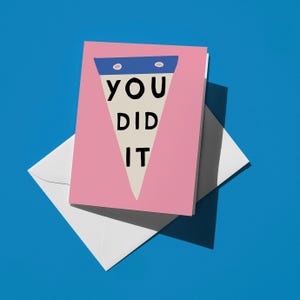 Tarjeta de felicitaciones por graduación, tarjeta para graduados universitarios, tarjeta de promoción por nuevo trabajo, tarjeta de felicitaciones, tarjeta de compañero de trabajo, tarjeta de amigo