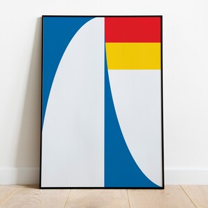 Blue Abstract Wall Decor Nautical Flags Wall Art Sailing Poster Father&#39;s Day Gift Sailing Art Sailing Gift Nautical Gift Housewarming Gift