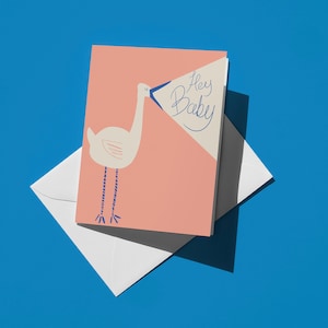 Tarjeta de felicitación para bebé recién nacido. Tarjeta para nuevos padres. Bonita tarjeta para baby shower. Tarjeta retro para bebé recién nacido. Tarjeta de felicitación para bebé recién nacido.