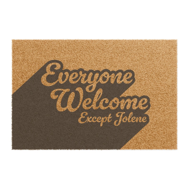Dolly Parton Doormat Everyone Welcome Except Jolene