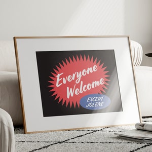 Poster di benvenuto Jolene Dolly Parton Wall Art Stampa moderna estetica occidentale, Poster da parete alla moda Cowboy per l'arredamento dell'appartamento Arte da parete audace