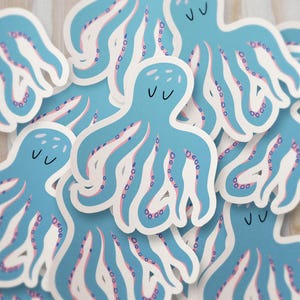Stickers zeedieren Octopusstickers Sealife-stickers Zeedieren Plannerstickers Koraalstickers Under The Sea Ocean-stickers