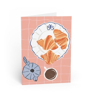 Cartão de felicitações exclusivo para o dia das mães, cartão de presente para a avó, coquete estacionário para a mãe, presente sincero, café da manhã na cama