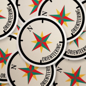 Stickers course d'orientation, Stickers aventure, Stickers ordinateur portable, Cadeaux pour les amateurs de plein air, Décoration de camp, Accessoires de randonnée
