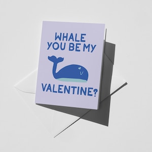 Niedliche Valentinstag Karte für Freund Wortspiel Grußkarte Romantische Grußkarte Unter Meer