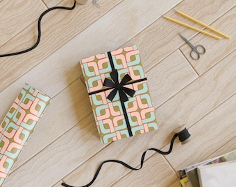 Papel de regalo navideño moderno, elegante rollo de papel para envolver regalos, diseño moderno para todas las ocasiones, papel de regalo ecológico para cumpleaños y bodas.