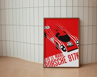 Porsche 917 Le Mans Print: Vintage Motorsport Wall Art