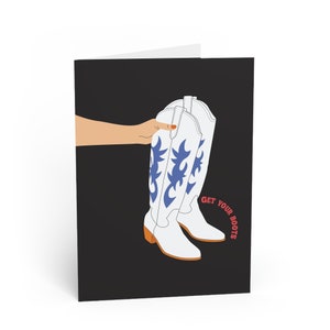 Geburtstagstag Geschenkkarte für den besten Freund Hochzeitsgeschenkkarte Einzigartige Stationäre Cowgirl-Karte, um alles Gute zum Geburtstaggeschenk Lustige Geschenkkarte zu sagen