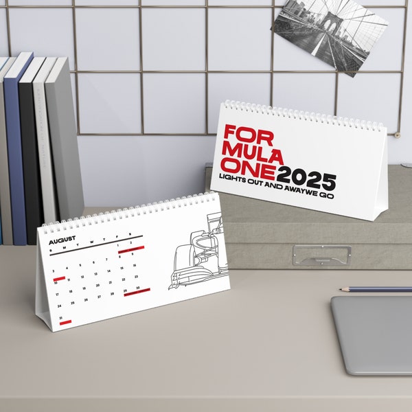 2025 F1 Desk Calendar Etsy