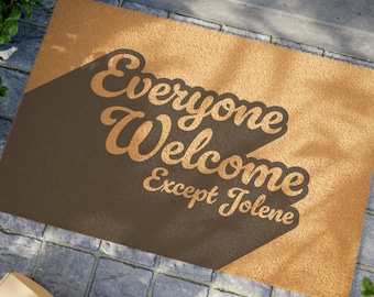 Dolly Parton Doormat Everyone Welcome Except Jolene Western Aesthetic Trendy Home Decor Dolly Parton Welcome Mat Coir Doormat