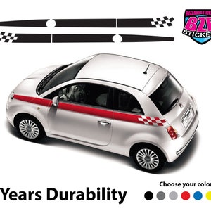 ADESIVI FIAT 500X logo per montante laterale posteriore sticker tuning  accessori EUR 15,00 - PicClick IT