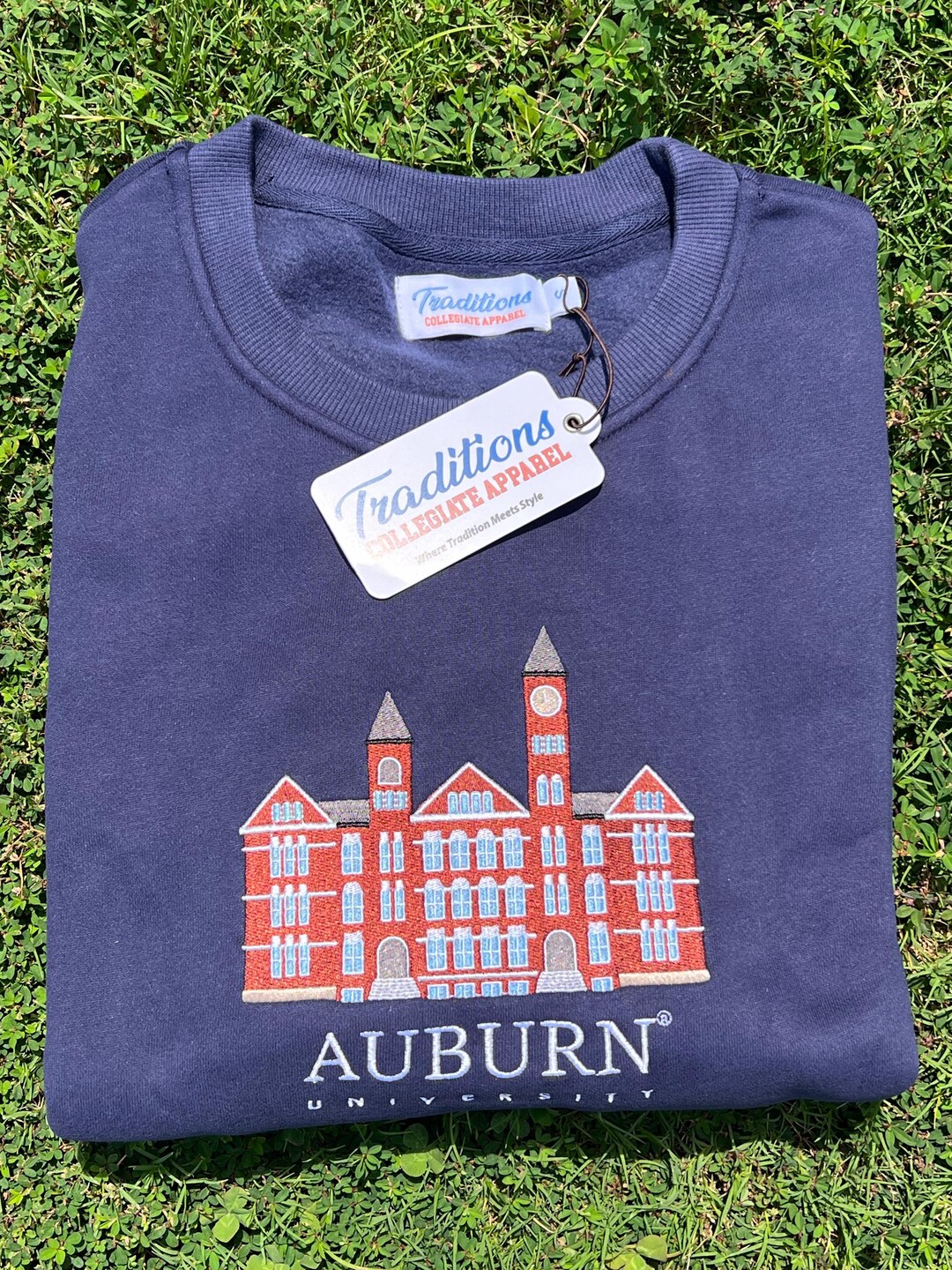 Auburn University Crewneck - Navy - Etsy