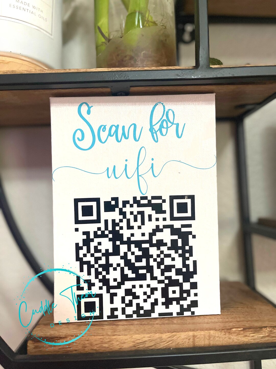 WIFI QR Code Canvas, Scan for Wifi, Connect Wifi Faster - Etsy