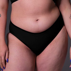 MtF trans underwear Tucking Panties black