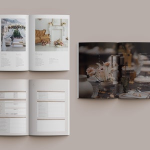 May include: Open wedding planner booklet with images of different wedding venues and a table setting with floral arrangements. The booklet includes a checklist and budget planner.