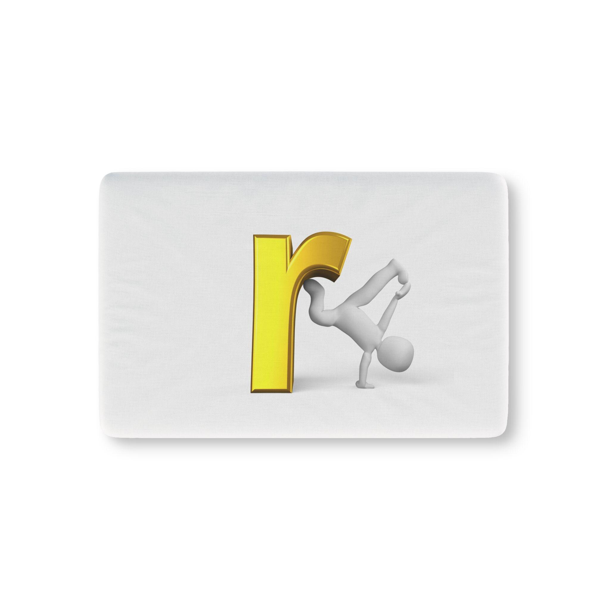 Yellow Letter R With Playful Figure Baby Fitted Crib Sheet - Etsy