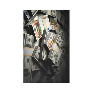 Stacks of Money Postcards | 7 Pack, Currency Collage