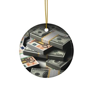 Billionaire Ceramic Ornament | 4 Shapes