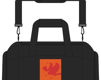 Orange Phoenix Logo Gym Bag | Duffle with Shoulder Strap