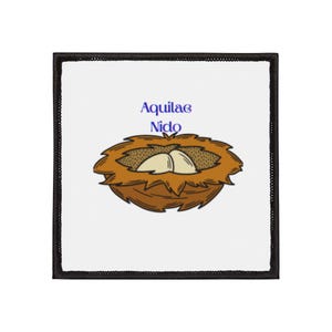 Eagle's nest with eggs patch | Iron-On Patch