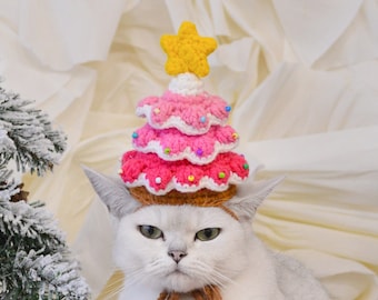 Whisker Wonderland Tree Topper: A Purr-fectly Pink Christmas for Your Beloved Pet!