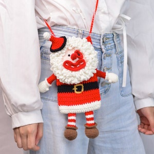 Spread Festive Cheer with Our Santa Clown Christmas Crossbody Bag image 1