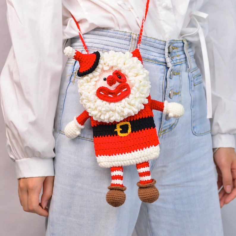 Spread Festive Cheer with Our Santa Clown Christmas Crossbody Bag image 8