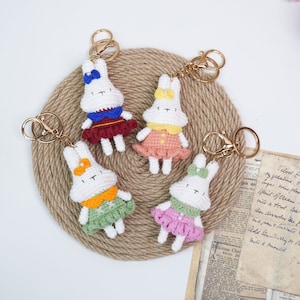 Charming Bunny Keychains: Adorable Rabbit-shaped Accessories