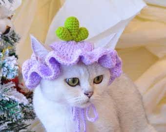 Enchanting Radish Delight Pet Hat - Magical Christmas Charm for Your Furry Friend!