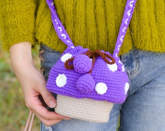 Whimsical Holiday Mushroom Crossbody Bag - Your Festive Fashion Statement!