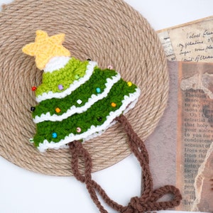 Festive Christmas Tree Pet Hat for Cats and Small Dogs image 6