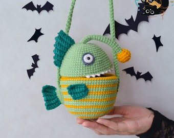 ★FILLINTHEBLANK★ Fish Crochet Bag black フィッシュフィッシュバッグ(ブラック) / Fish Crochet Bag