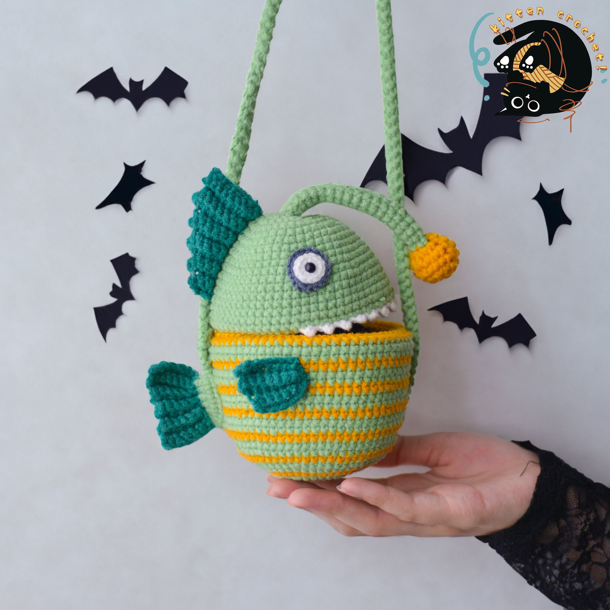 Crochet Fish Crossbody Bag,handmade Fish Bag,knitted Fish