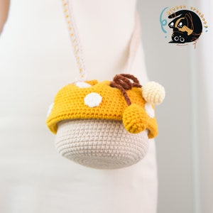 Hand-Knitted Mushroom Bag