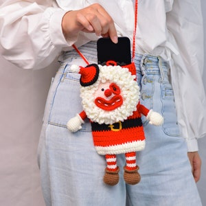 Spread Festive Cheer with Our Santa Clown Christmas Crossbody Bag image 10