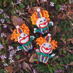 Zirkus Clown Plüsch Puppe Dekor und Schlüsselanhänger - Ihr wunderlicher Urlaubsbegleiter!