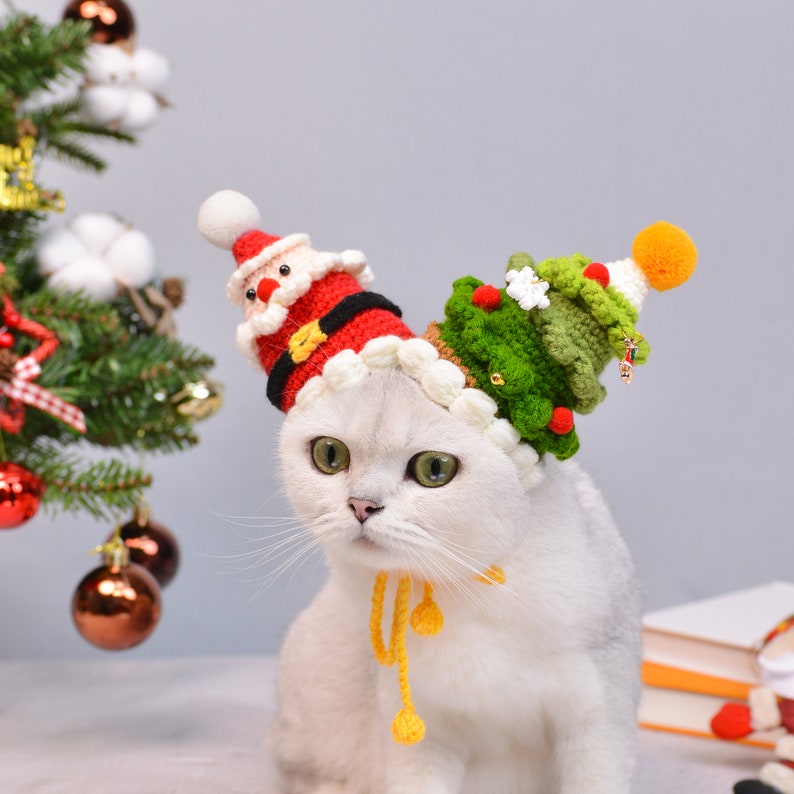 Merry Paws and Playful Whiskers: The Jolly Clown Christmas Pet Hat image 8