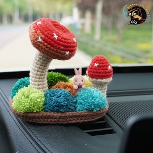 Enchanting Crochet Mushroom Decor - Handmade Whimsical Magic