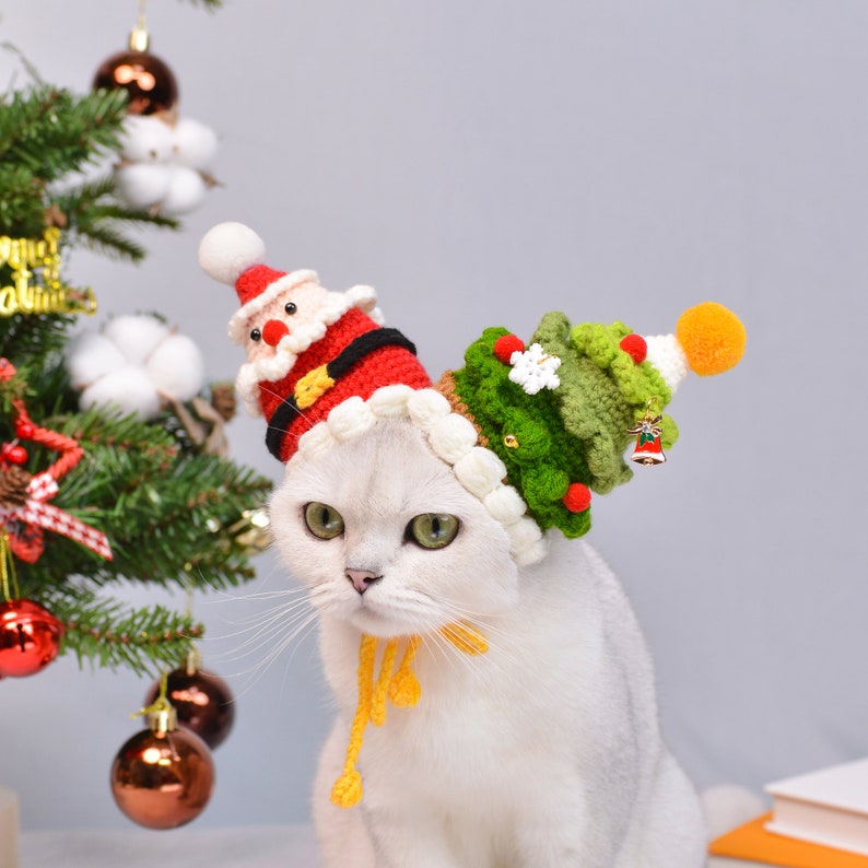 Merry Paws and Playful Whiskers: The Jolly Clown Christmas Pet Hat image 6