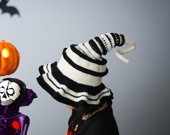 Zauberhafter Spiral Hexenhut - Perfekt für Halloween Zauber